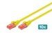 Digitus Patch Kablo Cat6 Sarı (0.25m)
