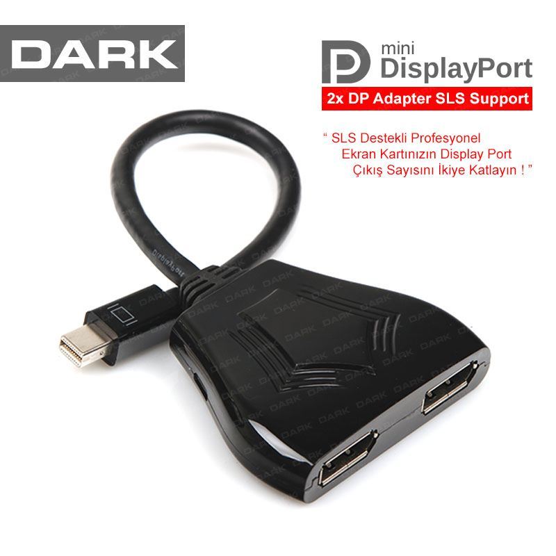 DARK DK-HD-AMDPX2DP Mini Display Port - 2x Display Çevirici