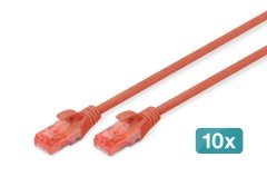 Digitus Patch Kablo Cat6 Kırmızı (0.5m)