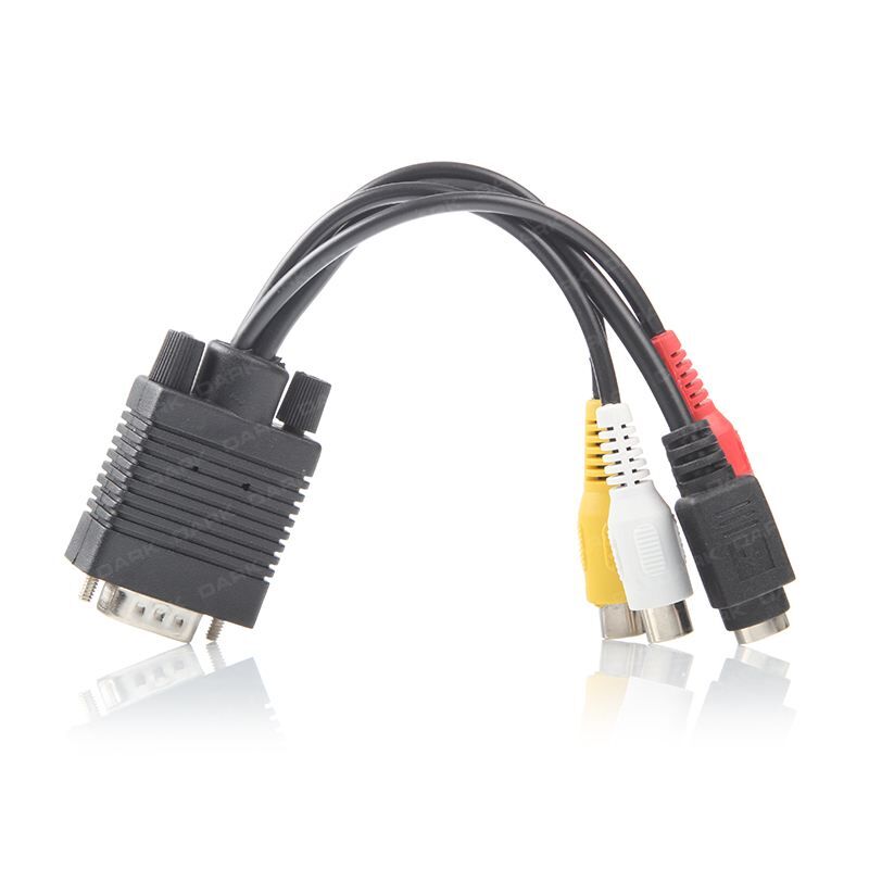 DARK DK-CB-VGAXS35 VGA- S-VİDEO ve 3.5mm Komposite Çevirici Bağlantı Kablosu