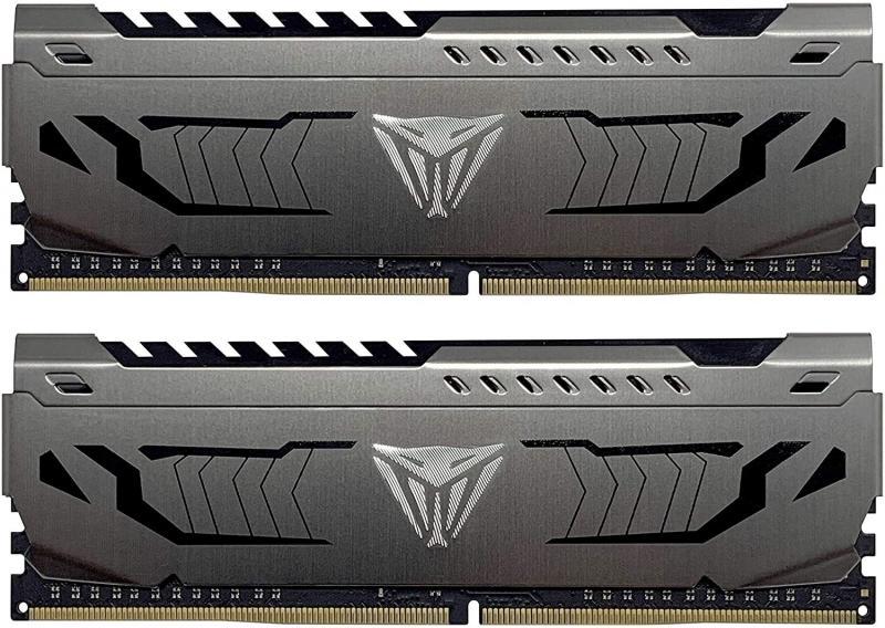 PATRIOT PVB464G360C8K 64GB (32GBx2) 3600MHz DDR4 DUAL VIPER STEEL BLACK Gaming Masaüstü Ram
