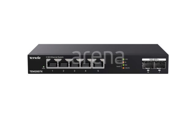 TENDA TEM2007X 5-Port 2.5G Ethernet Switch 2 Adet 10G SFP+