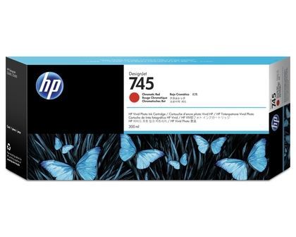 HP No 745 Chromatık Kırmızı Desıgnjet Kartuşu 300Ml