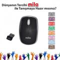 MILA Kablosuz Nano Optik 2.4GHz Siyah Mouse ML402
