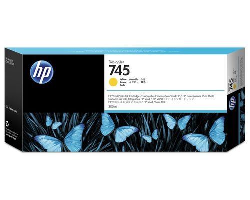 HP F9K02A No 745 300ml Sarı DesignJet Kartuş
