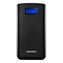 ADATA AS2000D-DGT-CBK 20000mAh 74Wh+DC 5V /  2.0A Taşınabilir Şarj Cihazı Powerbank Siyah