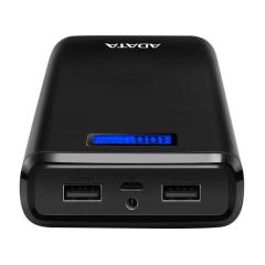 ADATA AS2000D-DGT-CBK 20000mAh 74Wh+DC 5V /  2.0A Taşınabilir Şarj Cihazı Powerbank Siyah
