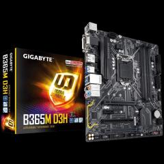 GIGABYTE B365M-D3H Intel B365 Soket LGA1151 DDR4 HDMI DP VGA DVI Anakart