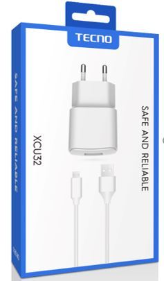 TECNO XCU32-WHITE CHARGER + DATA CABLE XCU32 BEYAZ