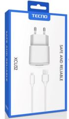TECNO XCU32-WHITE CHARGER + DATA CABLE XCU32 BEYAZ