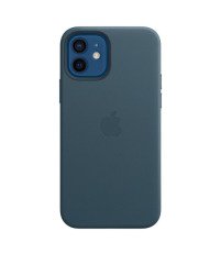iPhone12_12Pro Deri Kılıf - Baltık Mavi