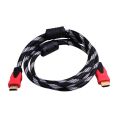 QPORT 1.5m v1.4 3D Ağ Destekli Altın Uçlu HDMI Görüntü Kablosu Q-HDMI1_5