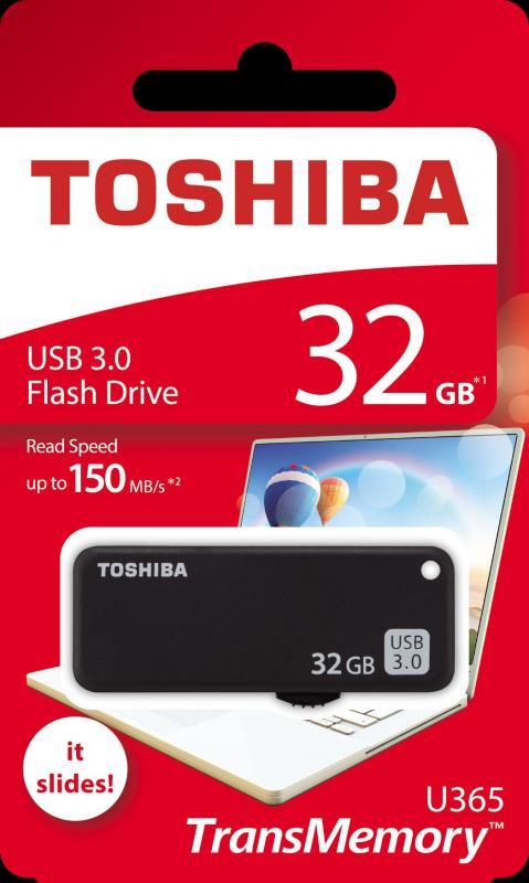 TOSHIBA THN-U365K0320E4 32GB Yamabiko USB3.0 Siyah USB Bellek