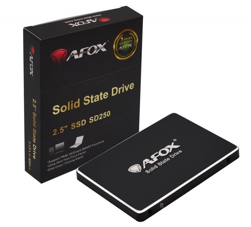 AFOX SD250-256GN 256GB SATA3 560-480MB/S 7mm 2.5'' Flash SSD
