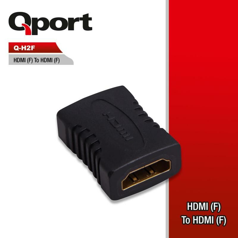 QPORT HDMI Dişi-HDMI Dişi Çevirici Adaptör Q-H2F
