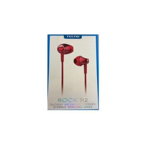 TECNO ROCK-R2-RED EARPHONE ROCK R2 KIRMIZI