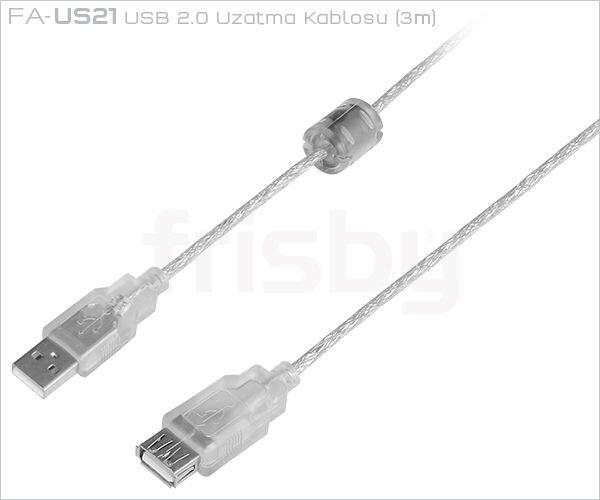 FRISBY 3m USB2.0 Uzatma Kablosu FA-US21