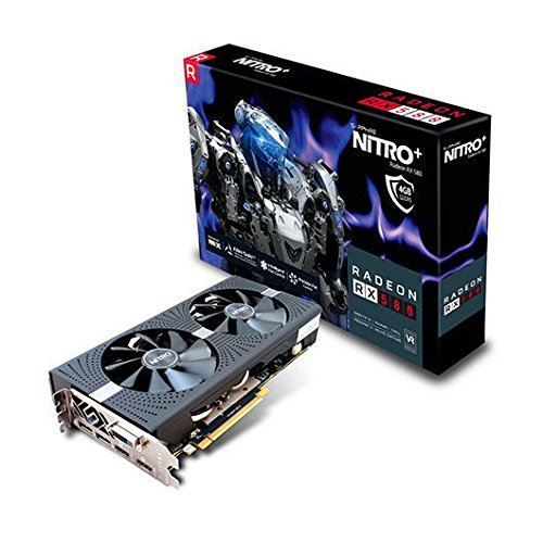 SAPPHIRE 11265-08-20G VGA RX 580 4G GDDR5 256b NITRO+ DVID-2xH