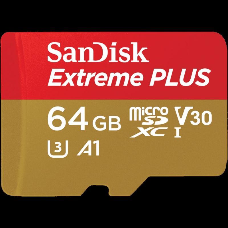 SANDISK 64 GB Extreme 95 MB Class 10 Micro SD