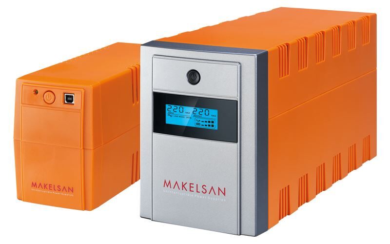 MAKELSAN Line-Intractive Lion Plus 1500VA 5-10 Dk 2x9AH Akülü UPS