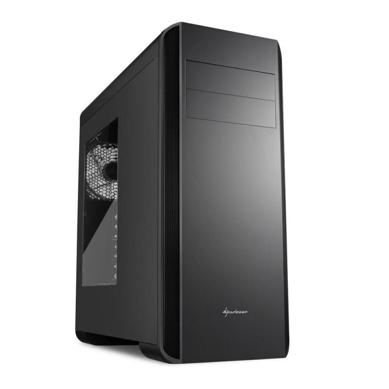SHARKOON Belirgin Şekiller, Etkileyici Renkler Midi Tower Kasa BW9000-W-BLACK