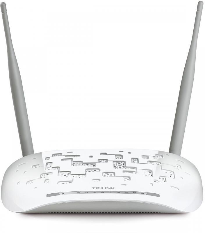 TP-LINK ADSL2+,Kablosuz,4 Port Ethernet,1 USB Portlu N Modem Router,300Mbps TD-W8968