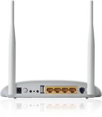 TP-LINK ADSL2+,Kablosuz,4 Port Ethernet,1 USB Portlu N Modem Router,300Mbps TD-W8968