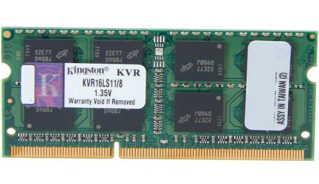 KINGSTON KVR16LS11-8 DIM 8GB 1600MHZ DDR3L SODIMM LOW VOLTAJ