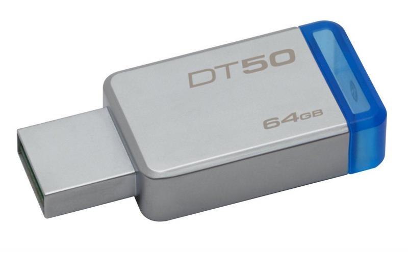 KINGSTON DT50-64GB 64GB DT50 USB 3.1 Metalik Gri USB Bellek