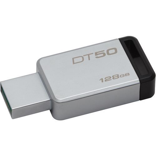 KINGSTON DT50-128GB 128GB DT50 USB 3.1 Metalik Gri USB Bellek
