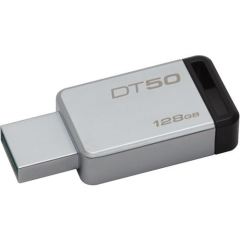 KINGSTON DT50-128GB 128GB DT50 USB 3.1 Metalik Gri USB Bellek