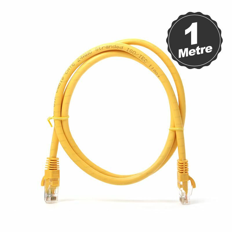 DARK DK-CB-NT6U100Y Cat6 1m UTP Awg 24/7 Bakır Sarı Patch Network Kablosu