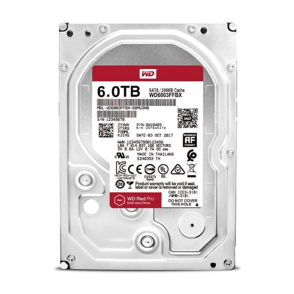 WD 6TB 3.5'' 7200RPM 256MB Sata3 Red Pro Nas Dahili HardDisk WD6003FFBX
