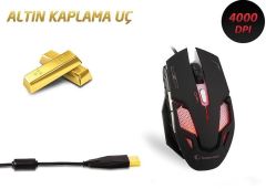 EVEREST Kablolu USB 4000DPI 7 Farklı LED Makro Siyah Mouse SMX-R1S