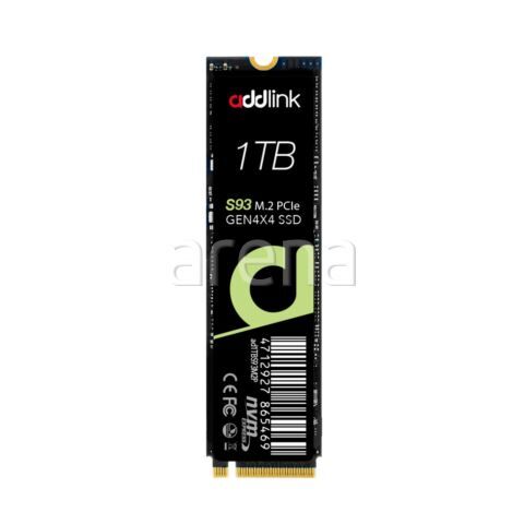 ADDLINK AD1TBS93M2P 1TB M.2 2280 PCIe GEN4X4 NVMe 1.4 R:7200 W:6100