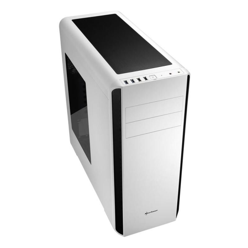 SHARKOON Belirgin Şekiller, Etkileyici Renkler Midi Tower Kasa BW9000-W-WHITE