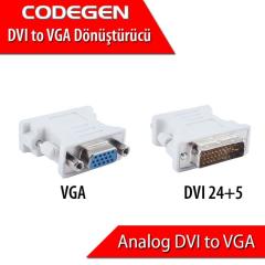 CODEGEN VGA -DVI VGA Dişi / DVI Erkek Çevirici Adaptör CPR01