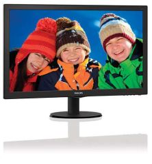 PHILIPS 273V5LHAB-00 27'' LED, 1920x1080, 5ms, VGA-DVI-HDMI, 2Wx2 Hoparlörlü Siyah Monitör