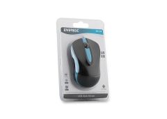 EVEREST SM-246M Kablolu USB Siyah,Mavi Mouse