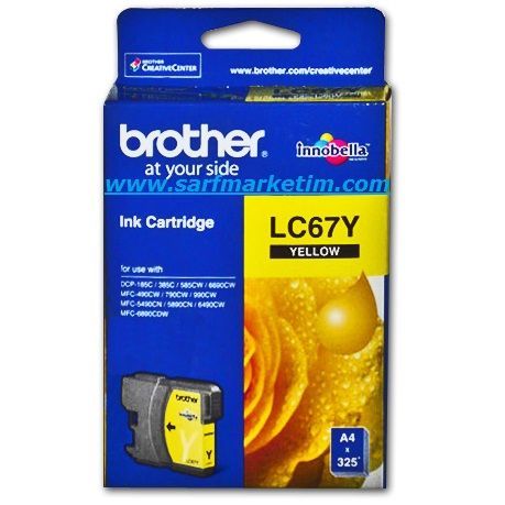 BROTHER LC67Y 450 Sayfa Sarı Kartus