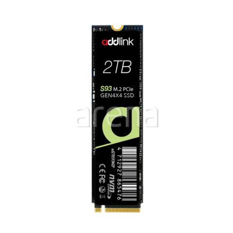 ADDLINK AD2TBS93M2P 2TB M.2 2280 PCIe GEN4X4 NVMe 1.4 R:7400 W:6500