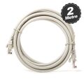 DARK CAT6 2M UTP Awg 24/7 Bakır Gri Patch Network Kablosu DK-CB-NT6U200G