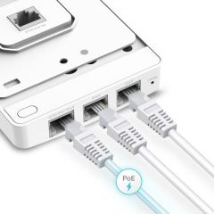 TP-LINK EAP235-WALL Omada AC1200 Wireless MU-MIMO Gigabit Wall Plate Access Point