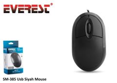 EVEREST Kablolu USB Siyah Mouse SM-385