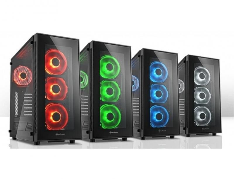 SHARKOON TG5-RGB TG5 Midi Tower 4x RGB Led Fanlı Gaming Kasa