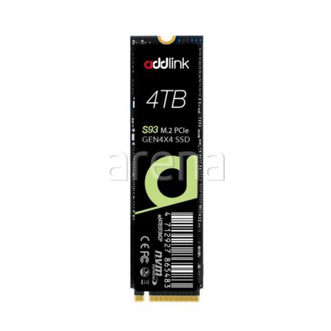 ADDLINK AD4TBS93M2P 4TB M.2 2280 PCIe GEN4X4 NVMe 1.4 R:7400 W:6500