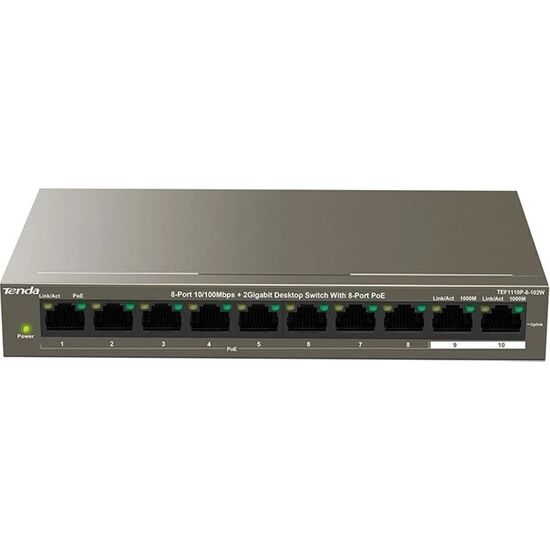 TENDA TEF1110P Tenda  8 Port 10/100+2G Desktop Switch
