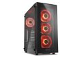 SHARKOON TG5-RED TG5 Midi Tower 4x Kırmızı Led Fanlı Gaming Kasa