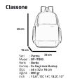CLASSONE BP-IT805 Parma 15.6'' Sırt Çantası-Bordo