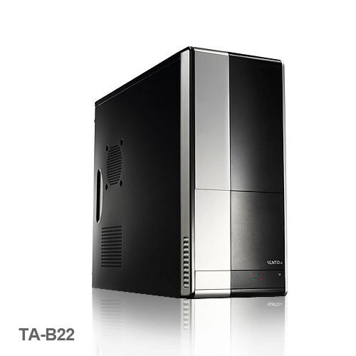 VENTO 600W Powerlı Pencereli Midi Tower Siyah,Gümüş Kasa VENTO-TAB22-600